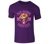 Nickelodeon Paw Patrol Skye Top Pup Pawfect Childrens Short Sleeve Printed T Shirt (Purple, 12-14 Years)