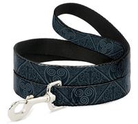 Nickelodeon Pet Leash, Dog Leash, Avatar Last Airbender Air Element Symbol Blues, 4 Feet Long 0.5 Inch Wide