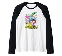 Nickelodeon Rockos Snow Day All Characters Raglan Baseball Tee