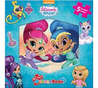 Nickelodeon Shimmer and Shine My First Puzzle Book - Jigsaw Puzzles for kids, 10-page board book, 5 puzzles to enjoy