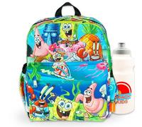 Nickelodeon Spongbob Backpack Set - Bundle with 12" Mini Backpack with Adjustable Straps Plus Water Bottle | Mini Spongbob Shoulder Bag for Kids, Women, Teens