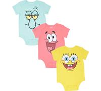 Nickelodeon SpongeBob SqarePants Baby Boy Girl 3 Pack Bodysuits 6-9 Months