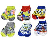 Nickelodeon Boys' Spongebob Squarepants Show Socks Casual, Blue, S (Pack of 6)