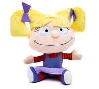 Nickelodeon Squeaky Plush Dog Toy for Large, Medium & Small Dogs, Rugrats Angelica Pickles Full Body Sitting Pose, 5.5" x 8.5"