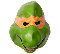 Nickelodeon Teenage Mutant Ninja Turtles Adult Michelangelo 3/4 Mask, Green, One size