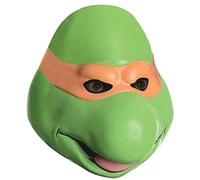 Nickelodeon Teenage Mutant Ninja Turtles Adult Michelangelo Overhead Latex Mask, Green, One size