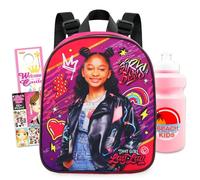 Nickelodeon That Girl Lay Lay Mini Backpack for Girls Kids Toddlers - 10" Iconic Woven Small Backpack Bundle w Stickers and More | Preschool Daycare Kindergarten