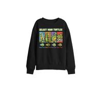 Nickelodeon Tmnt Gamer Turtles Kids Sweatshirt, Black | Size: 7-8 Years Nickelodeon Black 7-8 Years