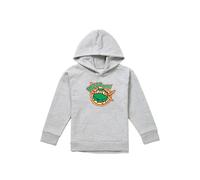Nickelodeon TMNT Pizza Time Youth Kids Pull-Over Hoodie, Athletic Heather in Grey | Size: 5-6 Years Nickelodeon Grey 5-6 Years