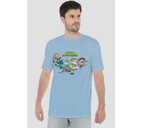 Nickelodeon Wild Thornberrys Eliza, Darwin, Donny & Debbie T-Shirt, Light Blue | Size: Small Nickelodeon Blue S