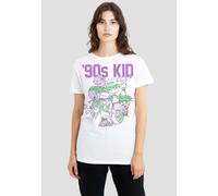 Nickelodeon Women's 90S 90'S Kid T-Shirt, White | Size: 2XL Nickelodeon White 2XL