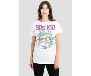 Nickelodeon Women's 90S 90'S Kid T-Shirt, White | Size: XL Nickelodeon White XL