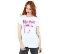 Nicki Minaj Women's Face Drip Boyfriend Fit T-Shirt X-Large White