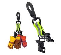 NICKLIN Fire Brigade Glove Holder Clips,Fire Brigade Glove Clips with Metal Carabiners,Firefighter Glove Strap Holder for hanging gloves,Towels,Protective Helmets(Green)