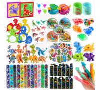 nicknack 125PCS Dinosaur Party Bag Fillers-Kids Favours, Pinata Toys, Classroom Prizes, Boys Girls Birthday Return Gifts