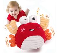 nicknack Musical Crawling Crab Baby Toy - Sensory Tummy Time Development Gift for 6-9-12 Months | Interactive Dancing Crab for Boys & Girls 1st Birthday