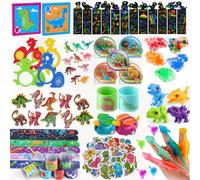 nicknack Party Bag Fillers,125Pcs Dinosaur Party Favours for Kids, Dinosaur Pinata Toys for Kids Birthday Parties, Classroom Prizes, Return Gifts for Boys Girls