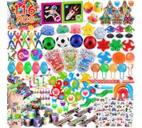 nicknack Party Bag Fillers for Kids, 116PCS Bulk Assorted Party Favours, Classroom Rewards & Giveaways, Pass the Parcel Prizes, Goodie Bag Pinata Fillers Toys for Kids Boys Girls