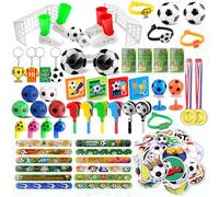 nicknack Party Bags Fillers, 102Pcs Football Party Favours Soccer Pinata Filler Toy Assortment for Kids Boys Children Football Gift, End of Year Return Gifts for Children