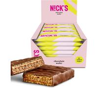 Nicks Chocolate Wafer Bars, Low Carb Biscuits Candy Snack Bar, 165 Calories, No Added Sugar Gluten Free Sweets (Multipack 24x35g)