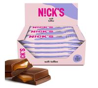 NICKS Soft Toffee Keto Chocolate Bars No Added Sugar 110 Calories 35 Net Ca