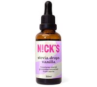 NICKS Vanilla Stevia Drops (50ml) Natural Sugar Free Zero Calorie Liquid Keto Sweetener Gluten Free Low Carb Sugar Substitute Alternative (Pack of 1)