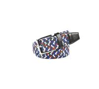 Nicky Adams Countrywear Men's Ladies' Stretchy Braided Leather Belt for Jeans, Chinos, Trousers, and Shorts - Adjustable Comfort Fit with Stainless Steel Buckle