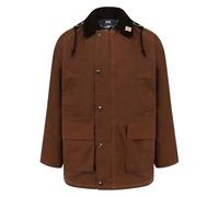 Nicky Adams Countrywear Men's Wax Jacket - Waterproof Hooded Waxed Coat for Fishing, Winter, and Outdoor Activities - Made in UK