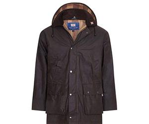 Nicky Adams Countrywear Waterproof Padded Waxed Jacket | Quilted | Hunting, Shooting, Fishing | Unisex Country Clothing | Farmers, Horse, Equestrian Riding | Made in UK