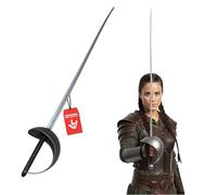 Nicky Bigs Novelties Morph Deluxe Plastic Fencing Foil Sword Cosplay | Silver Plastic Fencing Foil Sword with Black Handle, Costume Blade, One Size Fits Most, Perfect Halloween Accessory