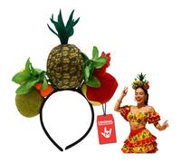 Nicky Bigs Novelties Morph Womens Decorated Tropical Fruit Banana Pineapple Luau Headband, One Size, Multi-Color, Multi-color, One Size