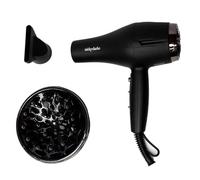 Nicky Clarke 1300W Infrared Pro Hair Dryer with Diffuser - Lightweight with Infrared and Ionic Technology - Three Heat and Two Speed Settings - 3M Cable - Black - NHD902