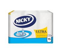 Nicky Elite 3 Ply Super Absorbent Kitchen Towel, pack of 3 rolls (Package may vary)