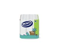 Nicky Elite Coconut Fresh Toilet Tissue - 45 Rolls of White Toilet Paper, 168 Sheets per Roll, 3-Ply, Exotic Coconut Scent, Softeness and Comfort to