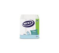 Nicky Elite Embossed White Bathroom Toilet 3 Ply Tissue 45 Rolls(9 Per Pack Case Of 5)