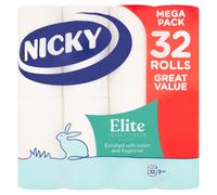 Nicky Elite White 32 Roll Toilet Tissue