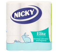 Nicky Elite Toilet Tissue, 3-Ply, 9 Rolls Paper Pack