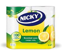 NICKY MAXI KITCHEN TOWELS LEMON FRAGRANCE 8 X 2PK