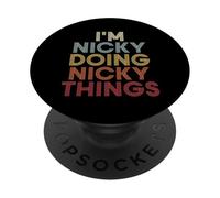 Nicky Name Nicky Personalized Name First Given PopSockets Adhesive PopGrip