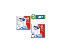 Nicky Soft Touch Toilet Tissue - 32 Rolls of Extra Gentle White Toilet Paper, 190 Sheets per Roll, 2-ply, Soft Tissue (Pack of 2)