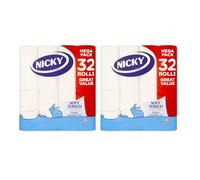Nicky Soft Touch Toilet Tissue Extra Value Pack 64 Rolls of Extra Gentle W