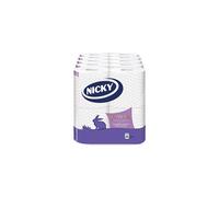 Nicky Supreme Toilet Tissue ? 20 Rolls Per Pack, 3 Ply Roll, 160 Sheets Per Roll, 3200 Sheets Per Pack, Soft Sheets, Extra Quilted, Easy Open Pack