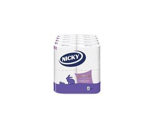 Nicky Supreme Toilet Tissue ? 20 Rolls Per Pack, 3 Ply Roll, 160 Sheets Per Roll, 3200 Sheets Per Pack, Soft Sheets, Extra Quilted, Easy Open Pack