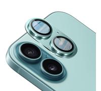 NicMool Camera Lens Protector for iPhone 16 / iPhone 16 Plus, Aluminum Alloy Camera Cover 9H Tempered Glass Camera Screen Protector Anti Scratch for iPhone 16 / iPhone 16 Plus - Green