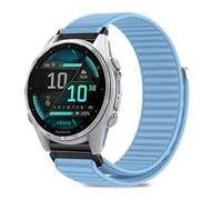 NicMool QuickFit 20mm Nylon Strap for Garmin Fenix 9/9 Pro/8 43mm/6S Pro/5S | for Garmin Fenix 6S/7S Pro Solar/5S Plus/Descent Mk3S,Men Women Adjustable Breathable Replacement Bracelet Band - Dark Red