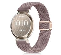 NicMool Strap for Garmin Lily 2 Active/Lily 2, Men Women Nylon Magnetic Braided Adjustable Elastic Watch Bracelet, Adjustable Replacement Band for Garmin Lily 2 Sport/Lily 2 Classic - Purple