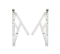 Nico Aluminium Friction Hinge Window Stay - 200mm, Stainless Steel, Adjustable, Pair