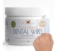 NICO SOPH Advanced Dog & Cat Toothbrush Wipes | Pet Dental Finger Wipes | Infused Brushing Beads Remove Plaque & Tartar | Lasting Fresh Breath | Easy Daily Pet Dental Care | 50 Count