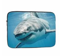 Nicokee Laptop Sleeve Bag 15.4 15.6 Inch,Big Shark White Shark Blue Ocean Animal Protective Polyester Computer Cases Laptop Cover Briefcase Bag Tablet Travel Cover