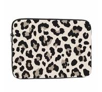 Nicokee Laptop Sleeve Bag 15.4 15.6 Inch,Leopard Print Animal Skin Protective Polyester Computer Cases Laptop Cover Briefcase Bag Tablet Travel Cover